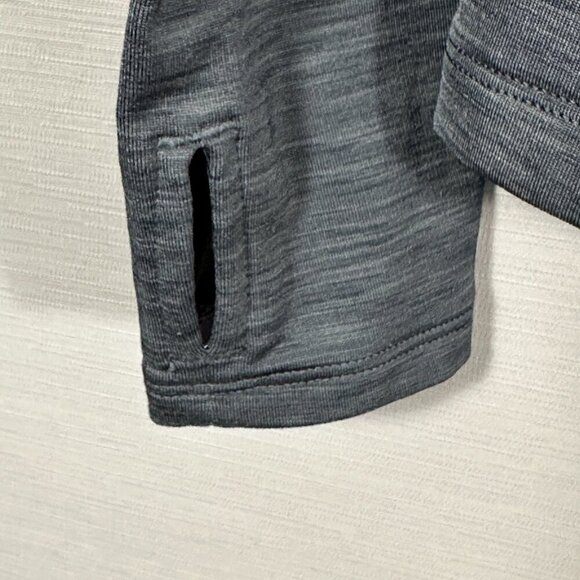 Under Armour Top Kids Medium 1/4 Zip Cold Gear Long Sleeve Fleece Lined Gray - Picture 3 of 9